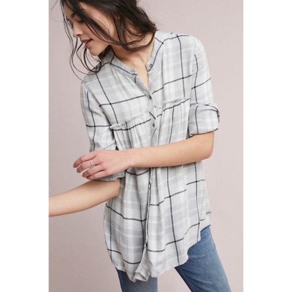 cloth & stone Tops - CLOTH & STONE PLAID SWING TUNIC